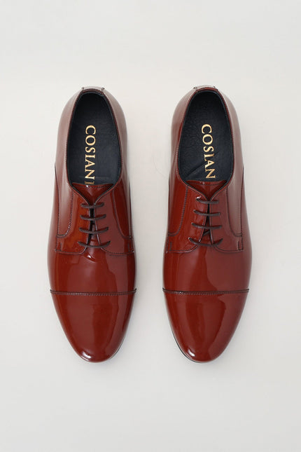 Patent Leather Shoes - Rust - Ron Tomson