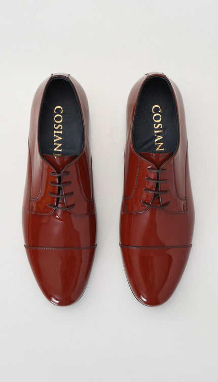 Patent Leather Shoes - Rust - Ron Tomson