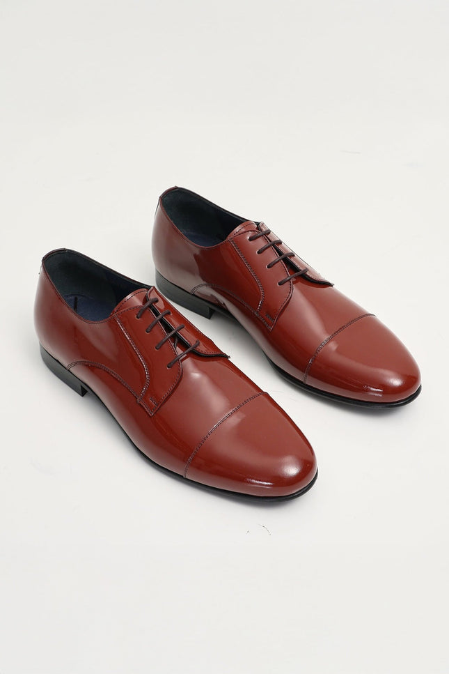 Patent Leather Shoes - Rust - Ron Tomson