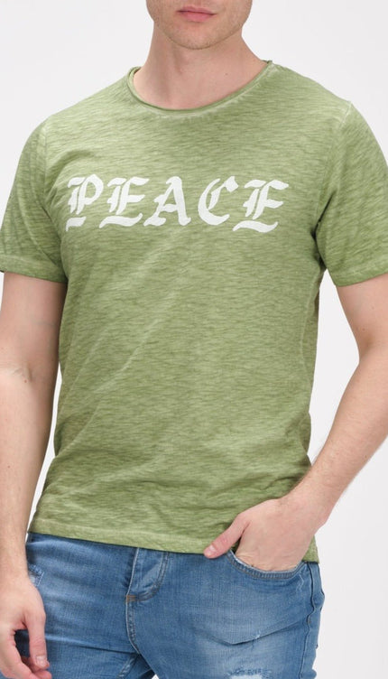 Peace Tee - Green - Ron Tomson