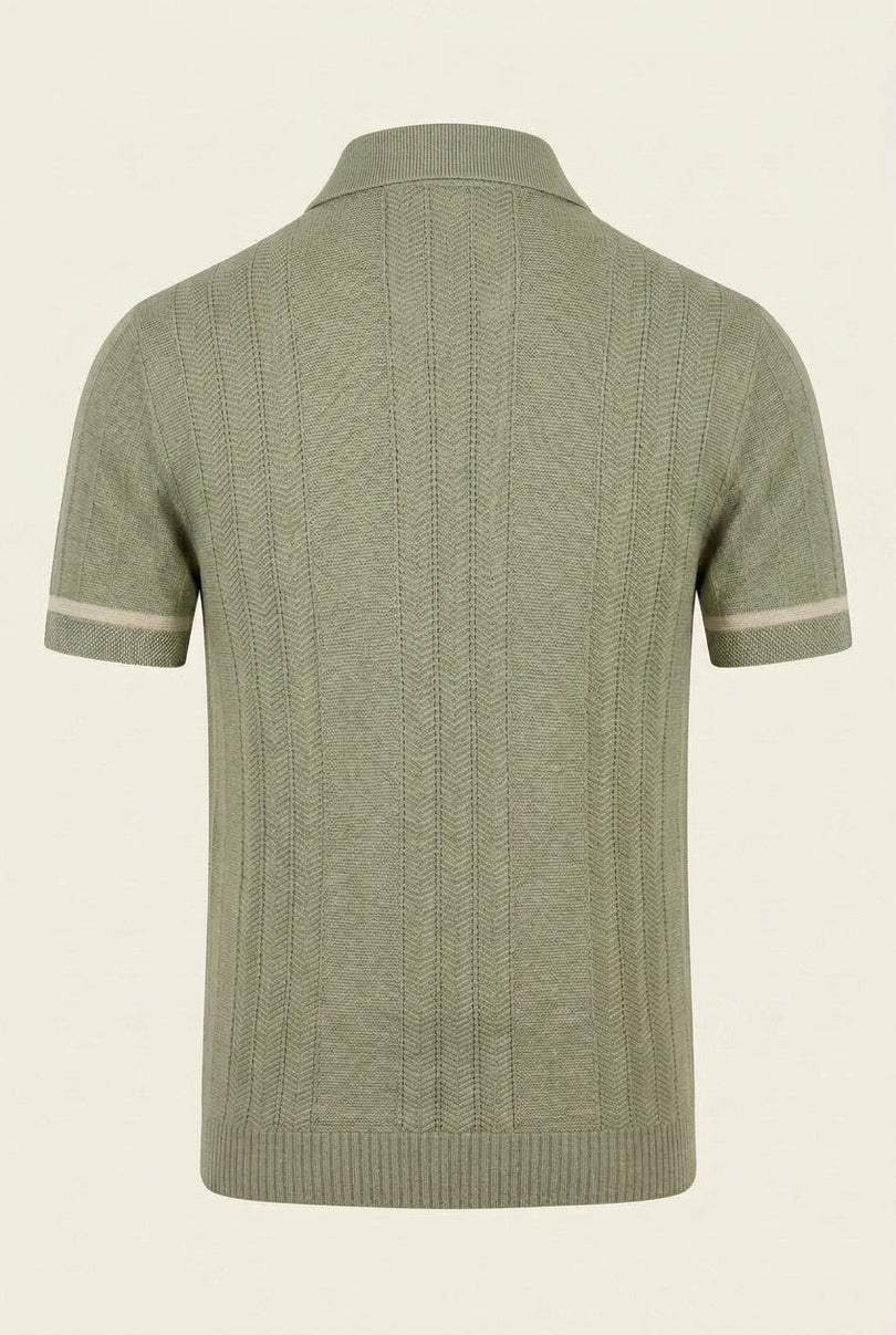 Polo Shirts - Sage Green - Back