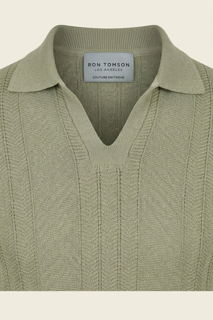 Polo Shirts - Sage Green - Detail