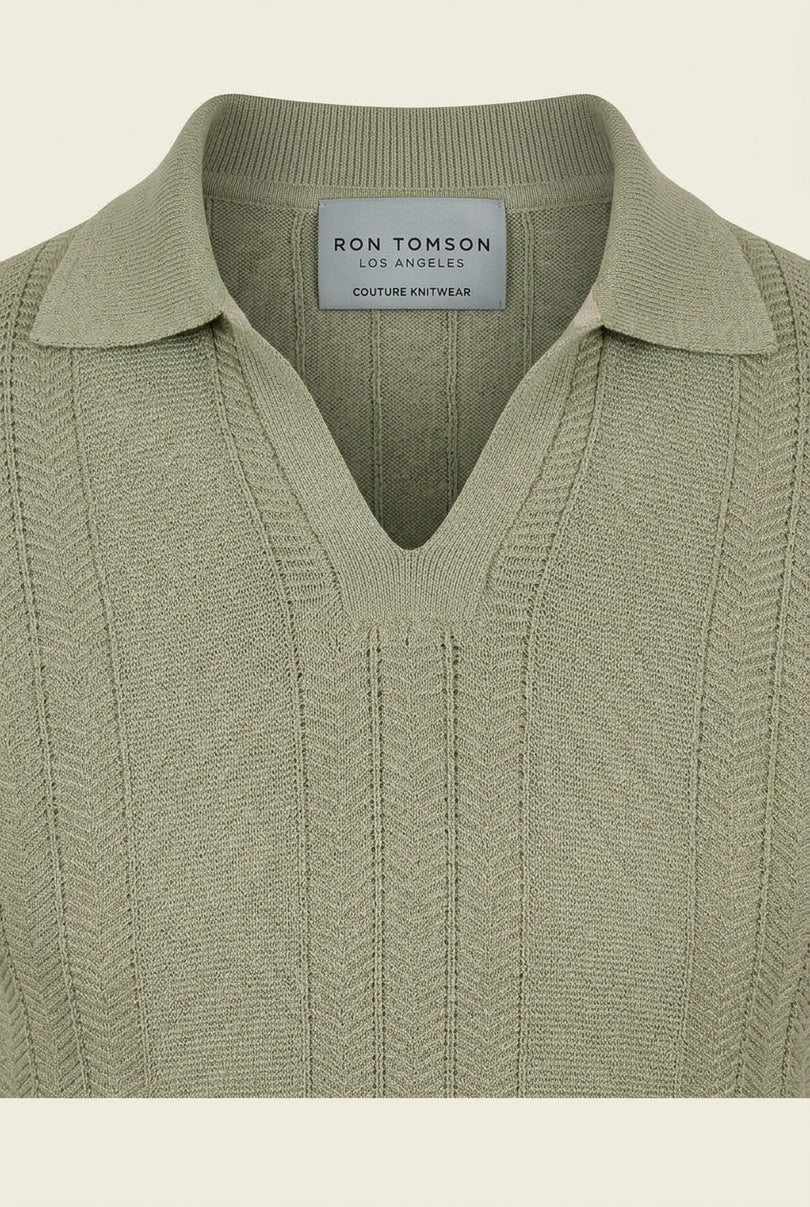 Polo Shirts - Sage Green - Detail