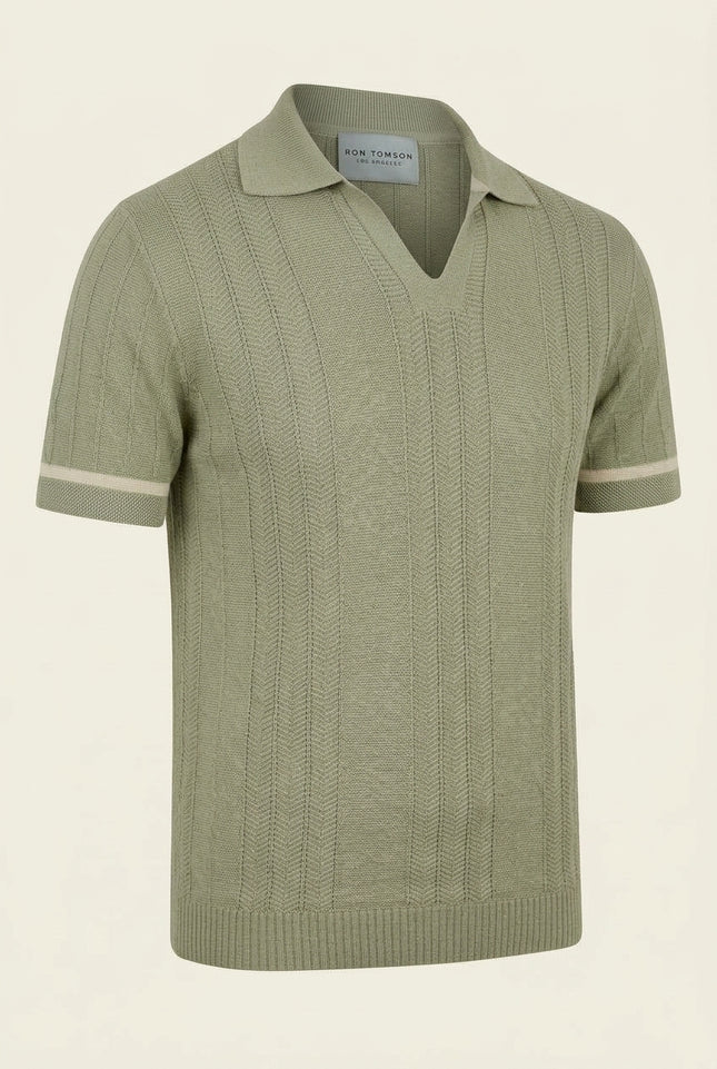 Polo Shirts - Sage Green - Front