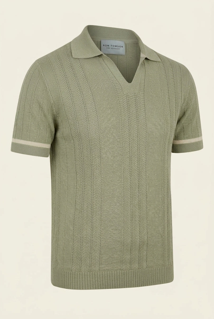 Polo Shirts - Sage Green - Front