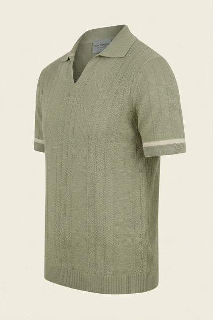 Polo Shirts - Sage Green - Side