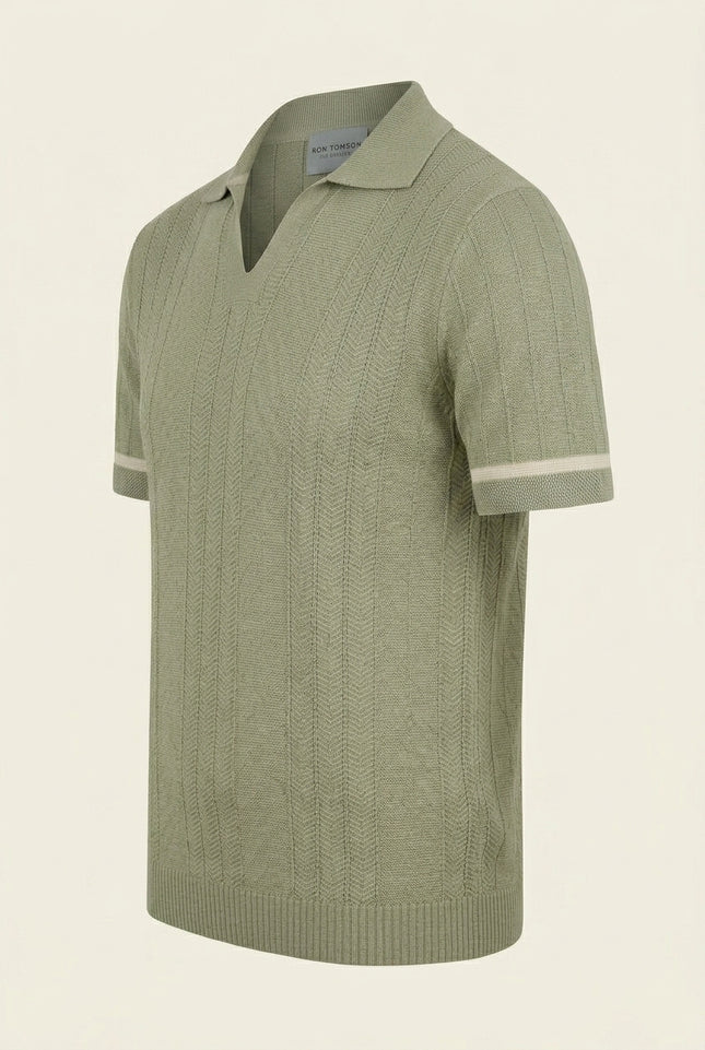 Polo Shirts - Sage Green - Side