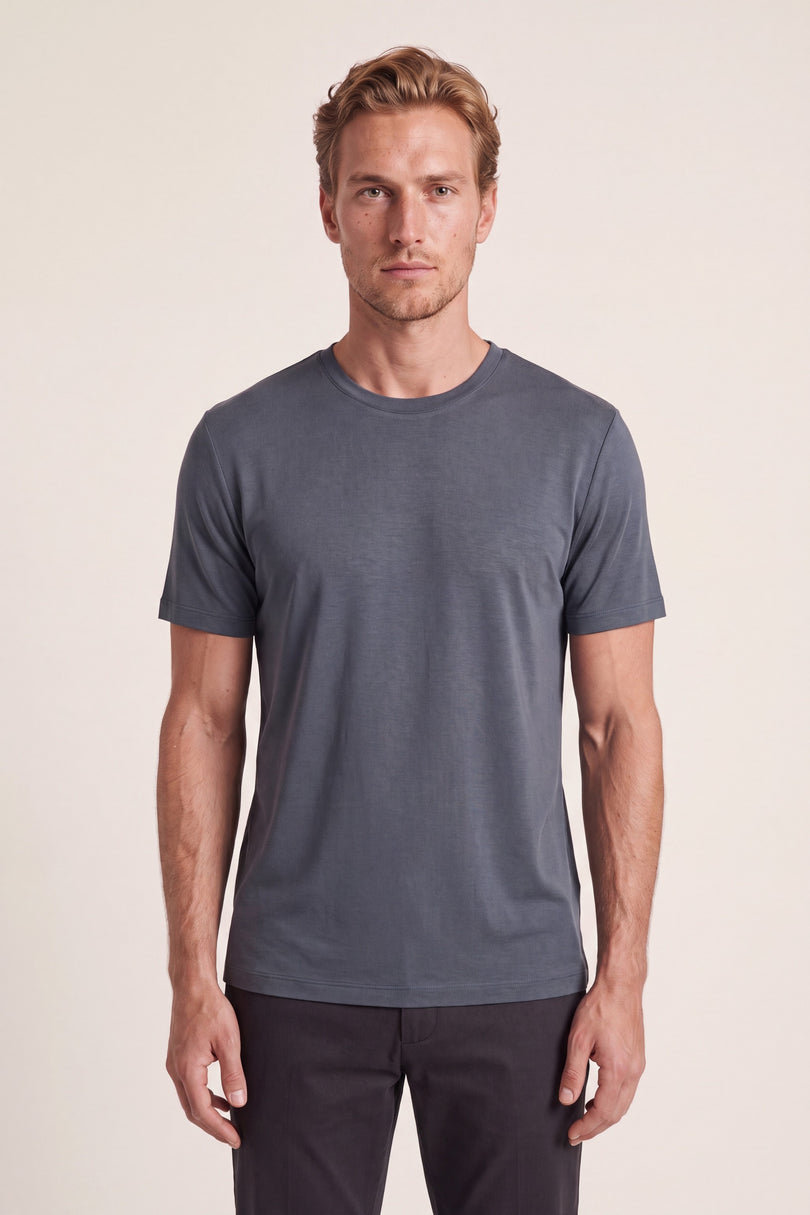 Crew Neck T-Shirt - Anthracite