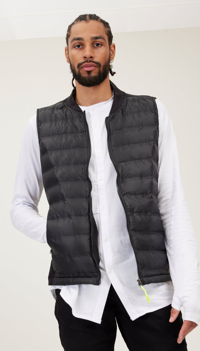 Puffer Vest - Black - Ron Tomson