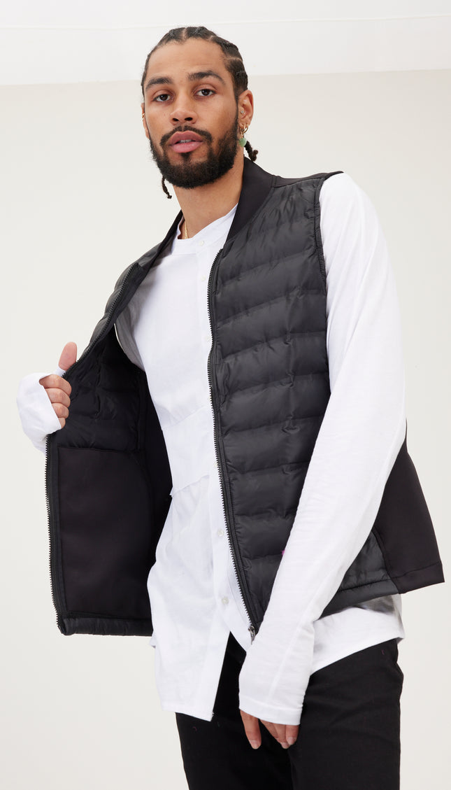 Puffer Vest - Black - Ron Tomson