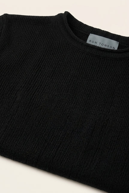 Pullover Sweater - Black - Detail