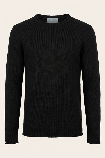Pullover Sweater - Black - Front
