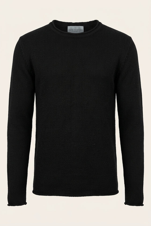 Pullover Sweater - Black - Front
