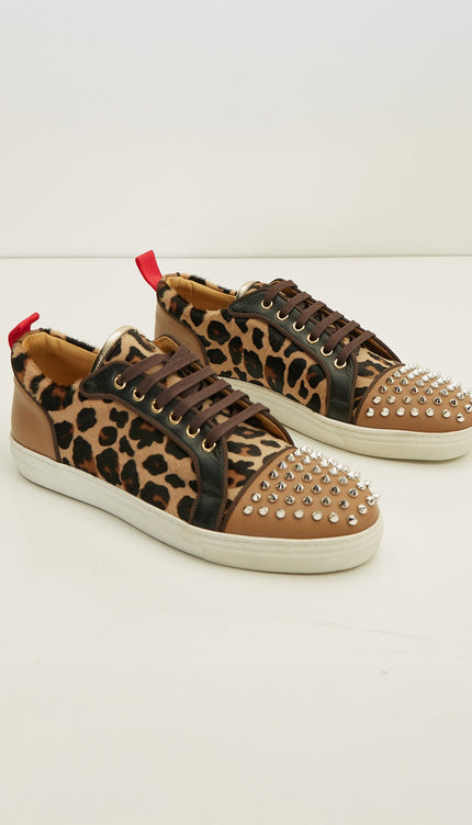 Punk Rocker Sneakers - Leopard - Ron Tomson