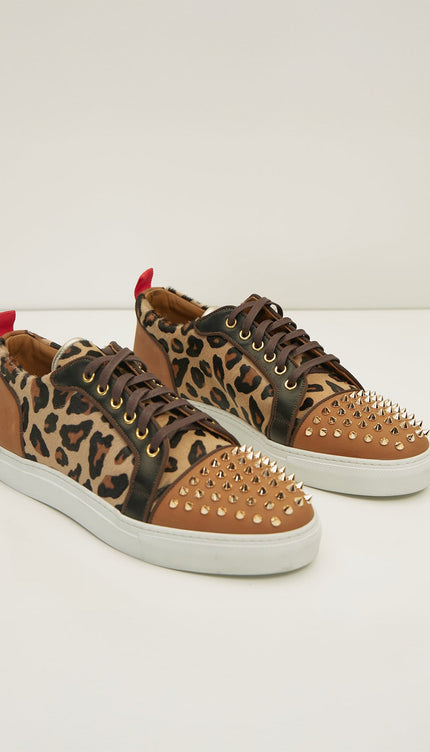 Punk Rocker Sneakers - Rose Gold Leopard - Ron Tomson