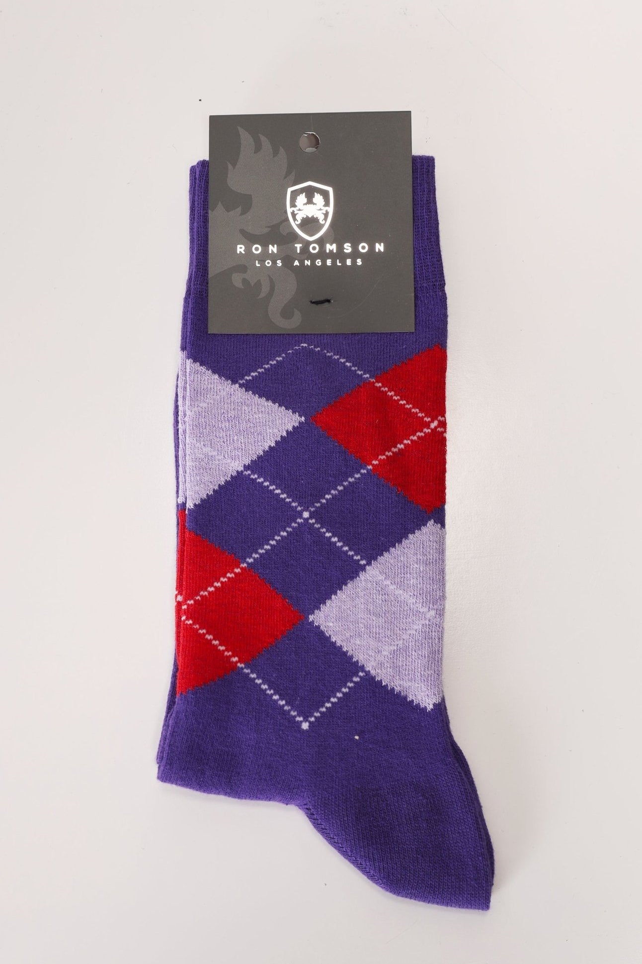 Purple Patterned Sock - Ron Tomson
