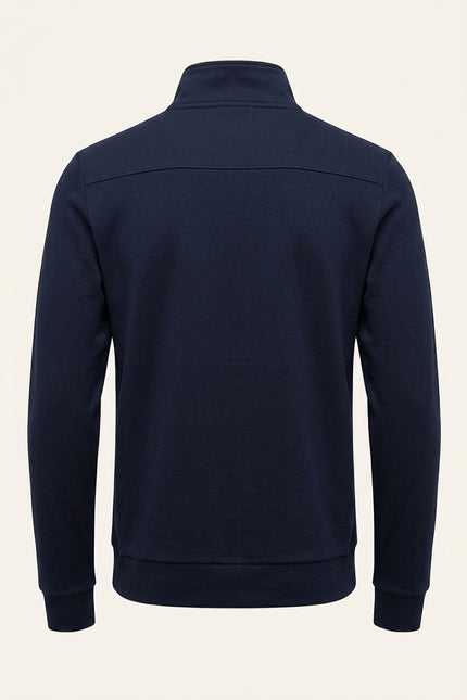 Quarter-Zip Jumper - Navy - Back