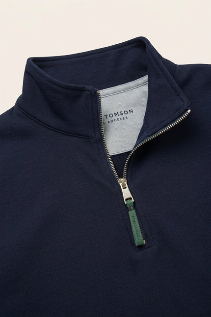 Quarter-Zip Jumper - Navy - Detail