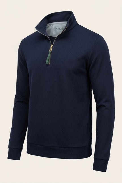 Quarter-Zip Jumper - Navy - Front