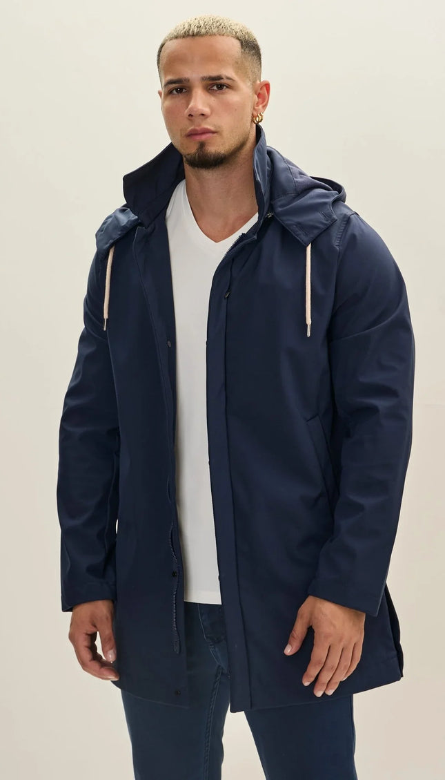 Rain Coat - Navy - Ron Tomson