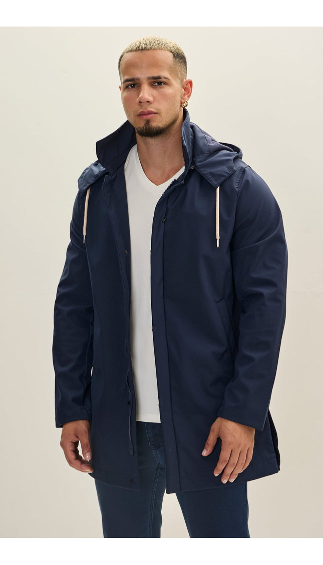 Rain Coat - Navy - Ron Tomson