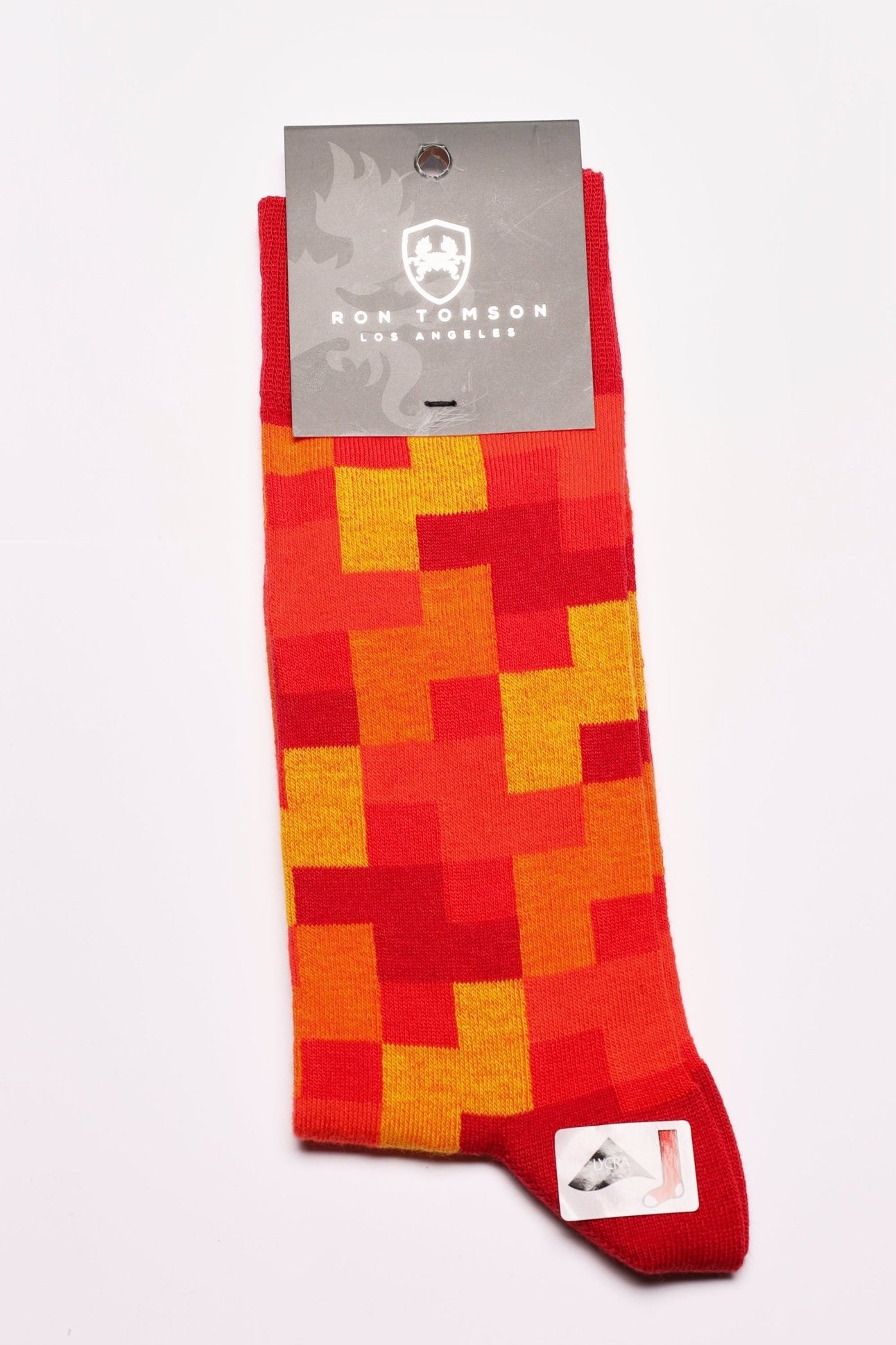 Red Checkered Sock - Ron Tomson