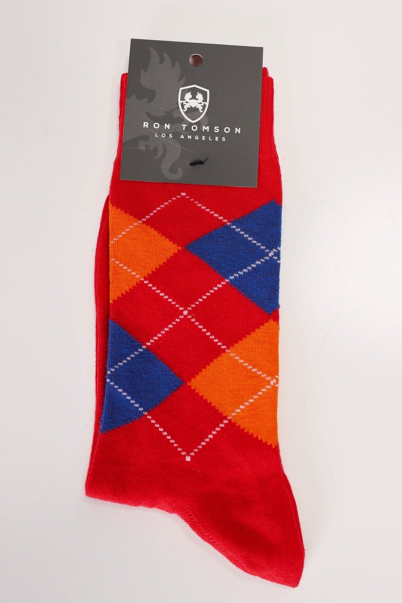 Red Patterned Sock - Ron Tomson