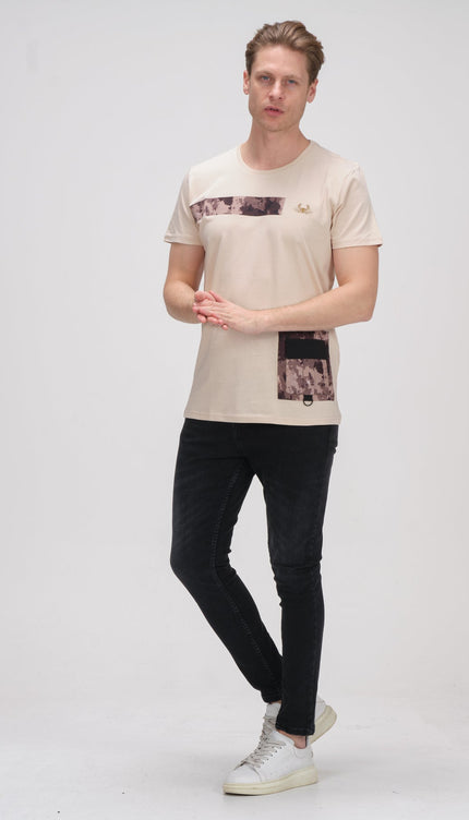 Regularity Section T-Shirt - Stone - Ron Tomson