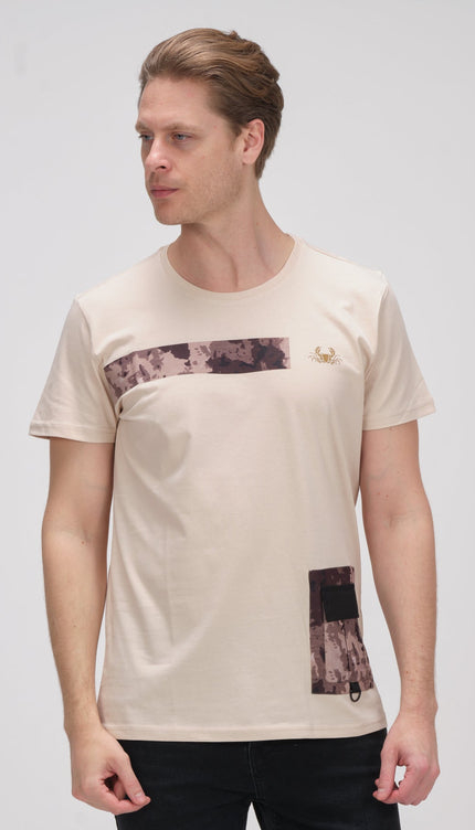 Regularity Section T-Shirt - Stone - Ron Tomson