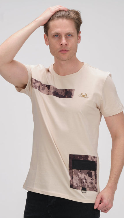 Regularity Section T-Shirt - Stone - Ron Tomson