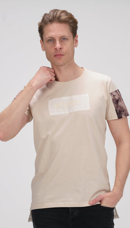 Regularity Section T-Shirt - Stone - Ron Tomson