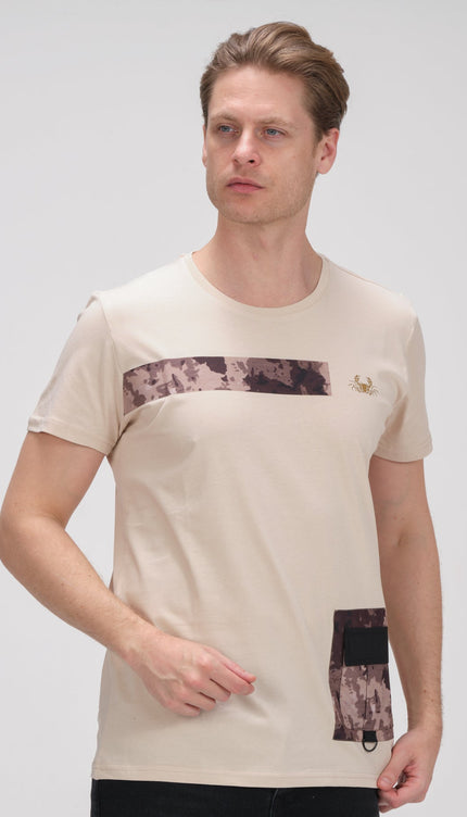 Regularity Section T-Shirt - Stone - Ron Tomson