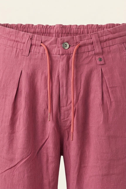 Relaxed Drawstring Pants - Pink - Detail