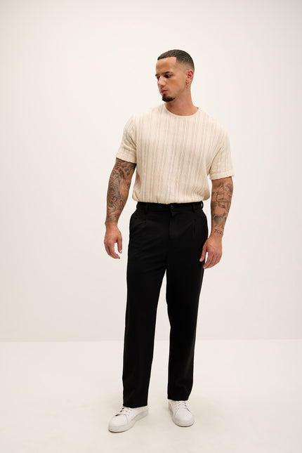 Relaxed Fit Slouchy Pants - Black - Ron Tomson