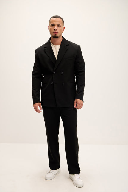 Relaxed Fit Slouchy Pants - Black - Ron Tomson
