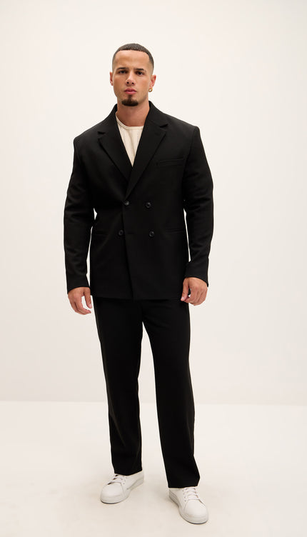 Relaxed Fit Slouchy Pants - Black - Ron Tomson