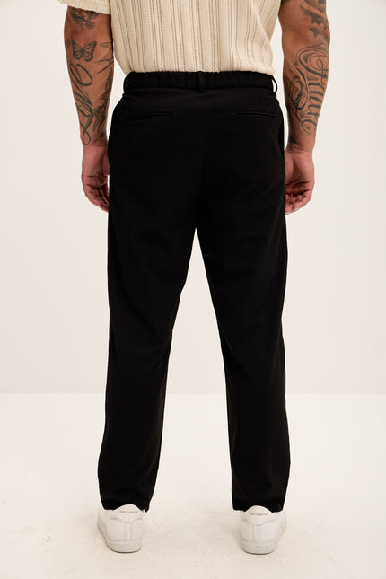 Relaxed Fit Slouchy Pants - Black - Ron Tomson