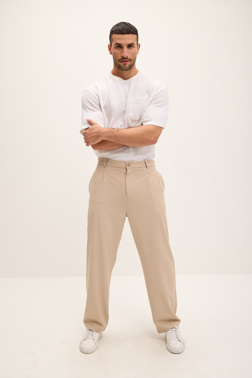 Relaxed Fit Slouchy Pants - Vizon - Ron Tomson