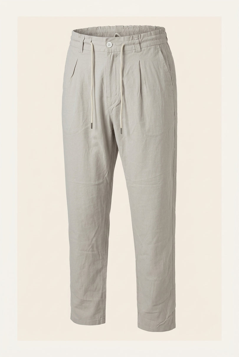 Relaxed Pants - Stone - Front