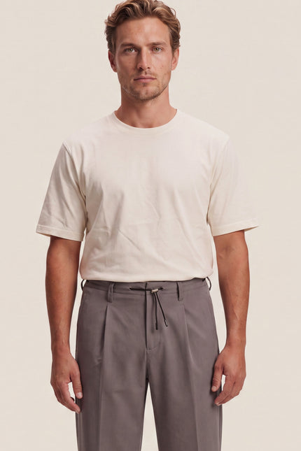 Pleated Wide Leg Trousers - Grey