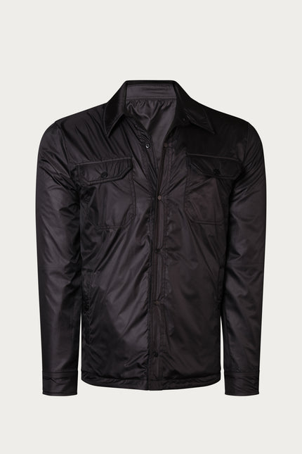 Reversible Multi Pocket Wind Jacket - Black - Ron Tomson