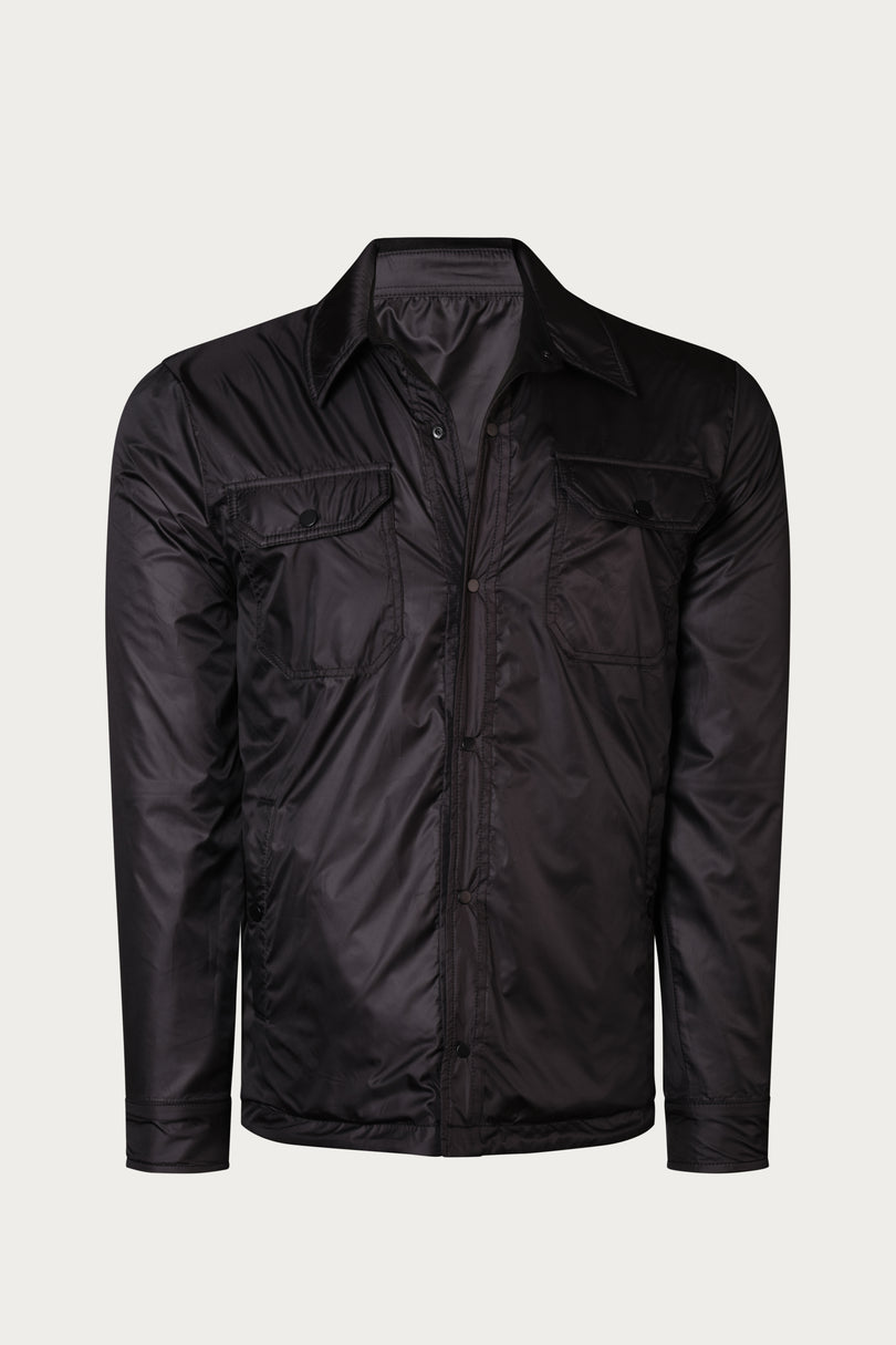 Reversible Multi Pocket Wind Jacket - Black - Ron Tomson