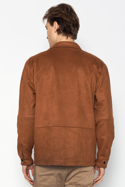 Reversible Multi Pocket Wind Jacket - Brown - Ron Tomson