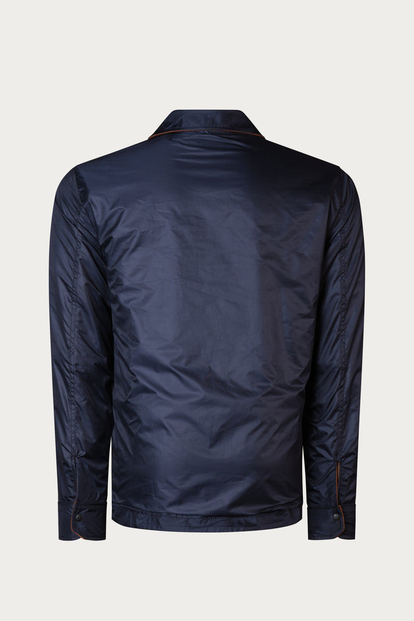 Reversible Multi Pocket Wind Jacket - Brown - Ron Tomson