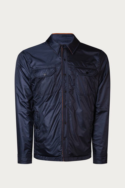 Reversible Multi Pocket Wind Jacket - Brown - Ron Tomson