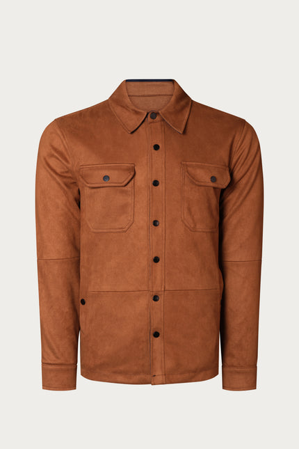 Reversible Multi Pocket Wind Jacket - Brown - Ron Tomson