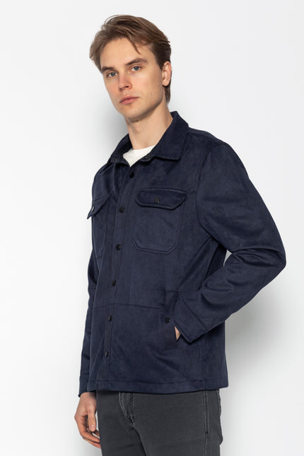 Reversible Multi Pocket Wind Jacket - Navy - Ron Tomson