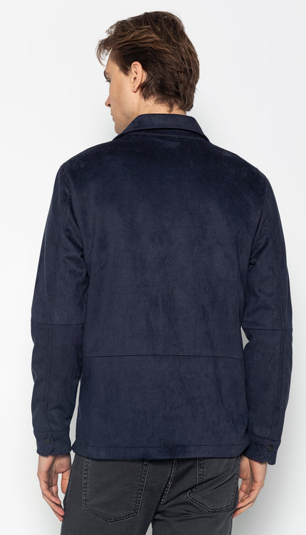 Reversible Multi Pocket Wind Jacket - Navy - Ron Tomson