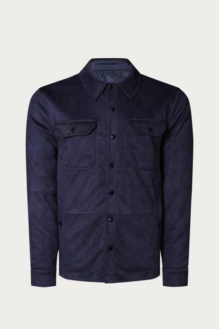 Reversible Multi Pocket Wind Jacket - Navy - Ron Tomson