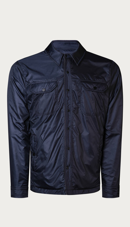 Reversible Multi Pocket Wind Jacket - Navy - Ron Tomson